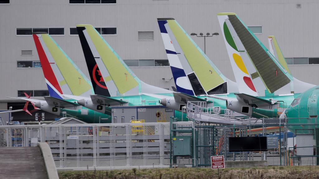 Aviones Boeing 737 MAX en la fábrica de Renton, Estados Unidos.