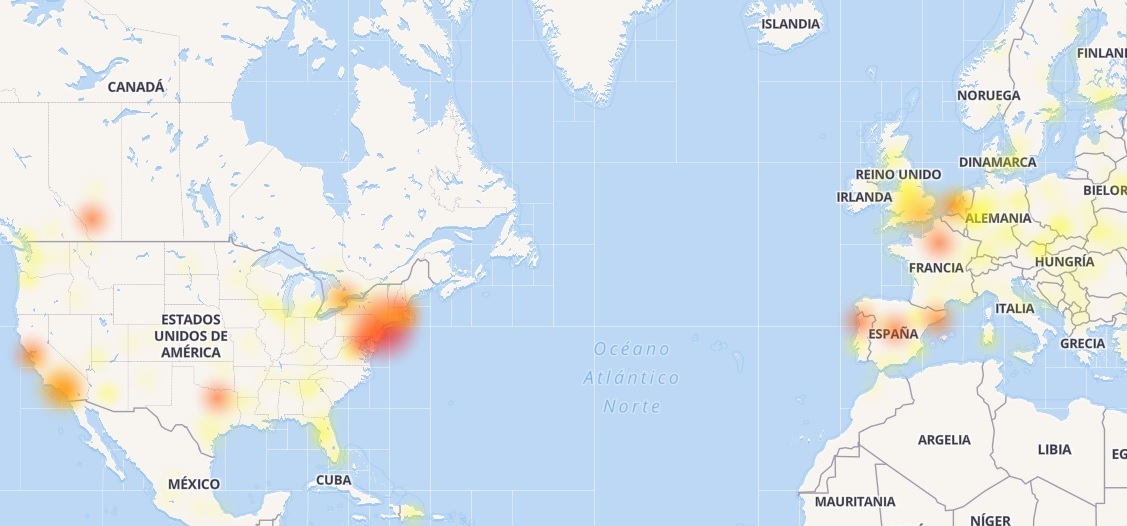 Mapa Instagram Caído