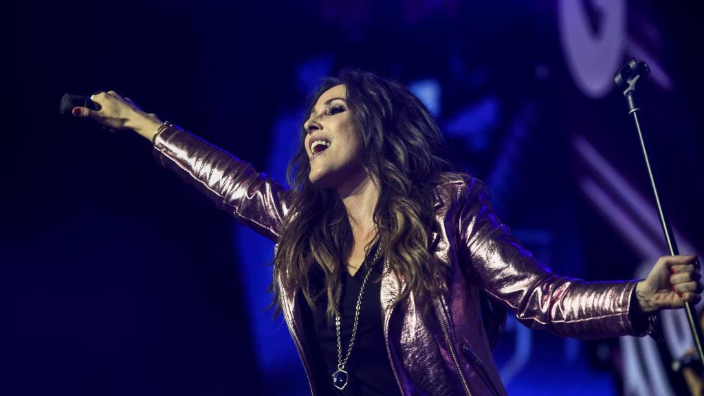 Malú en uno de sus conciertos.