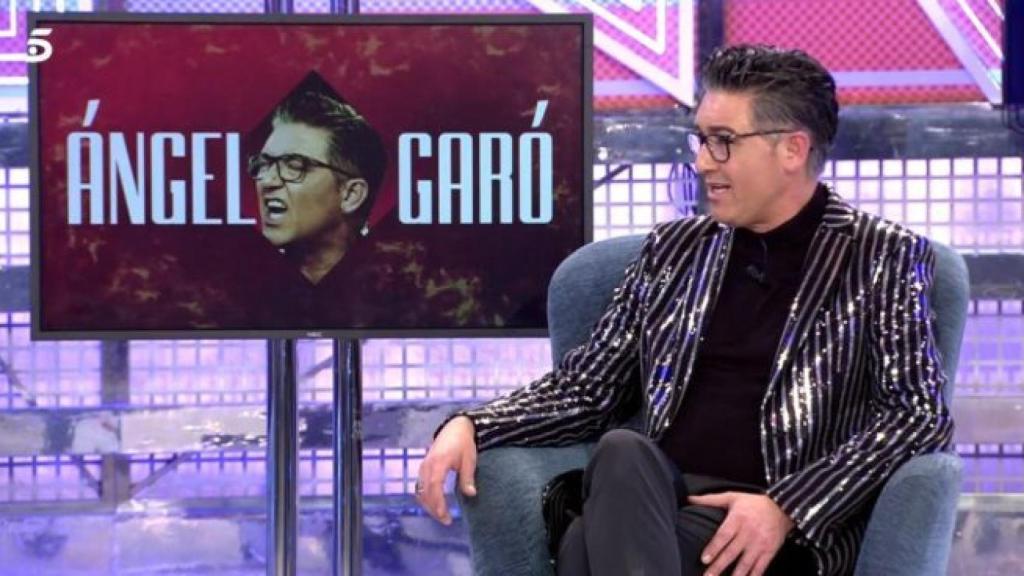 Ángel Garó en el plató de 'Sábado Deluxe'.