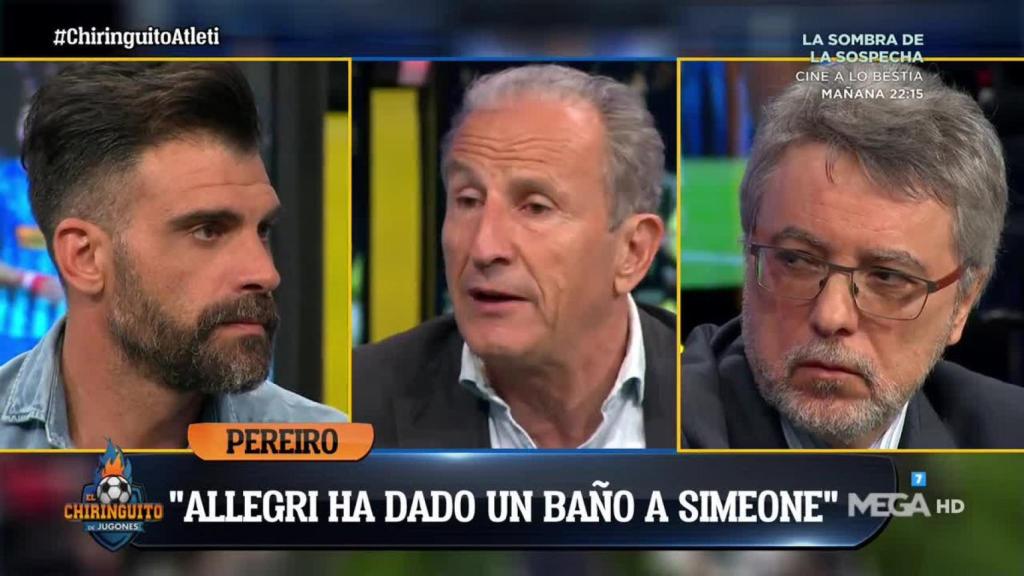 José Damián en El Chiringuito. Foto: Twitter. (@elchiringuitotv)