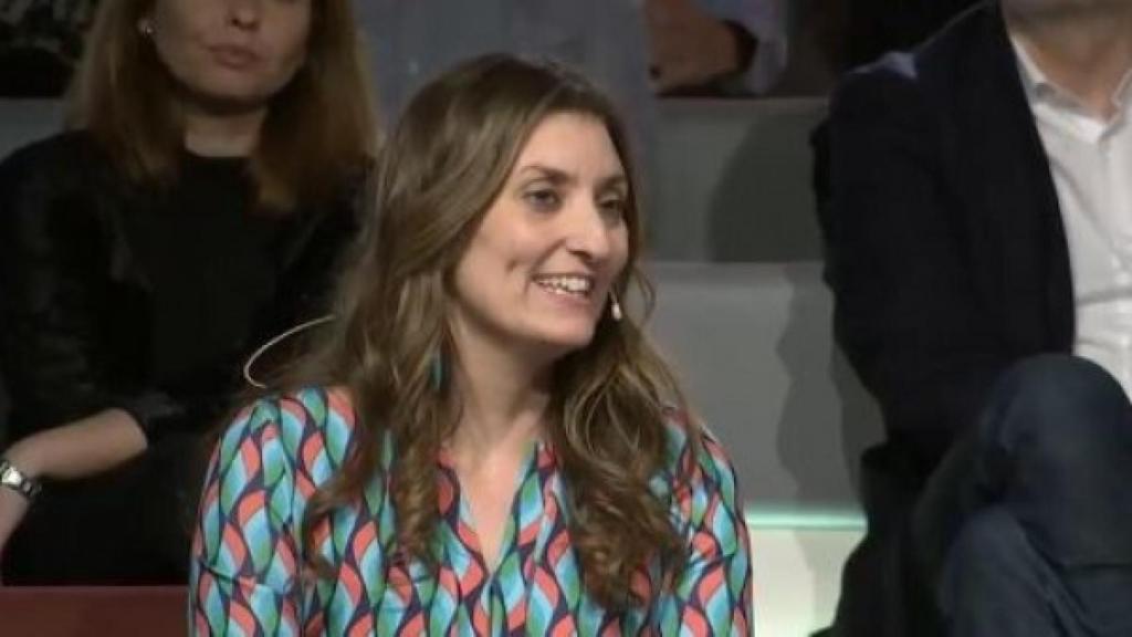 Sara Giménez durante un acto con Albert Rivera.