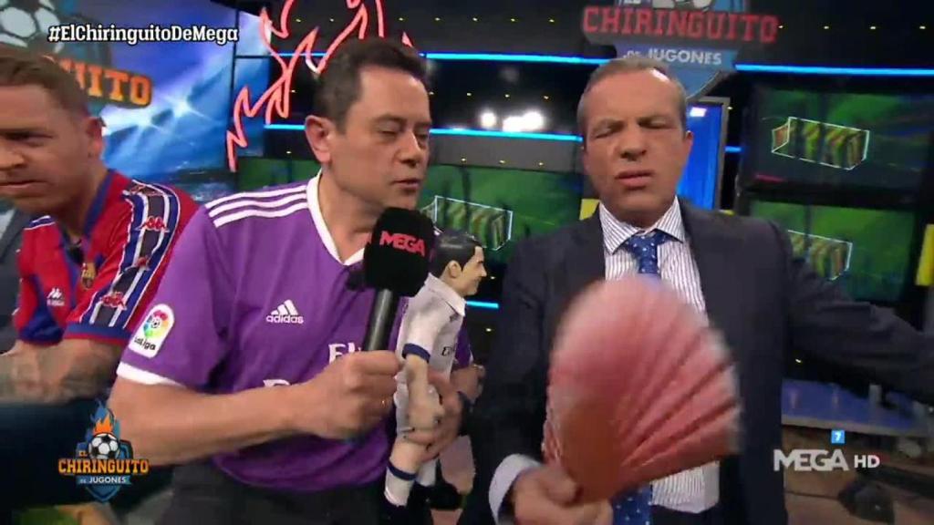 Tomás Roncero, en El Chiringuito. Foto: Twitter (@elchiringuitotv)