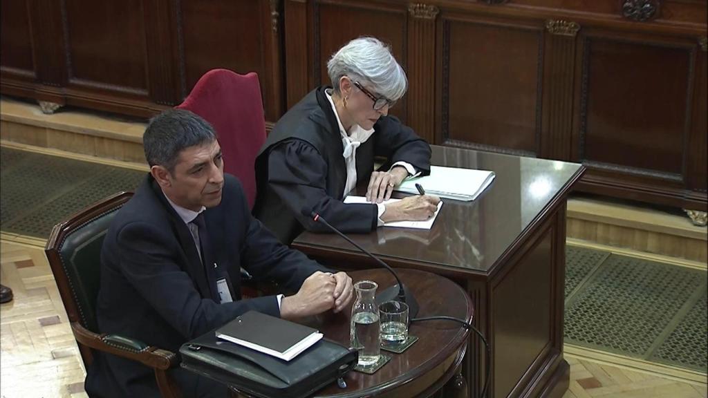 Trapero, durante su declaración en el Supremo