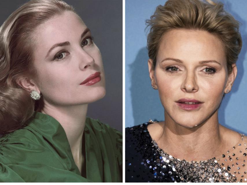 Grace Kelly y Charlene en montaje JALEOS.