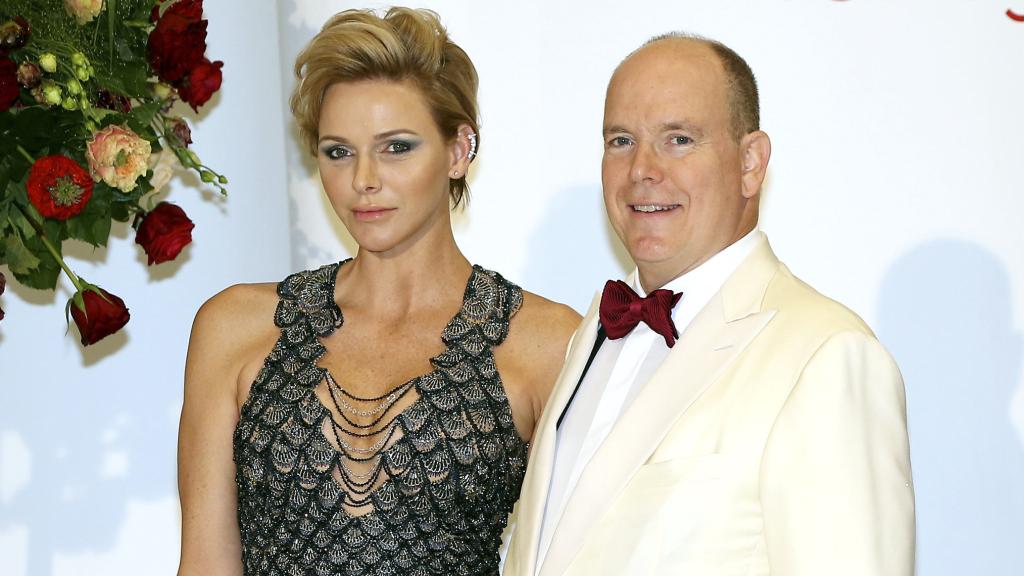 La princesa junto a su marido Alberto de Mónaco.