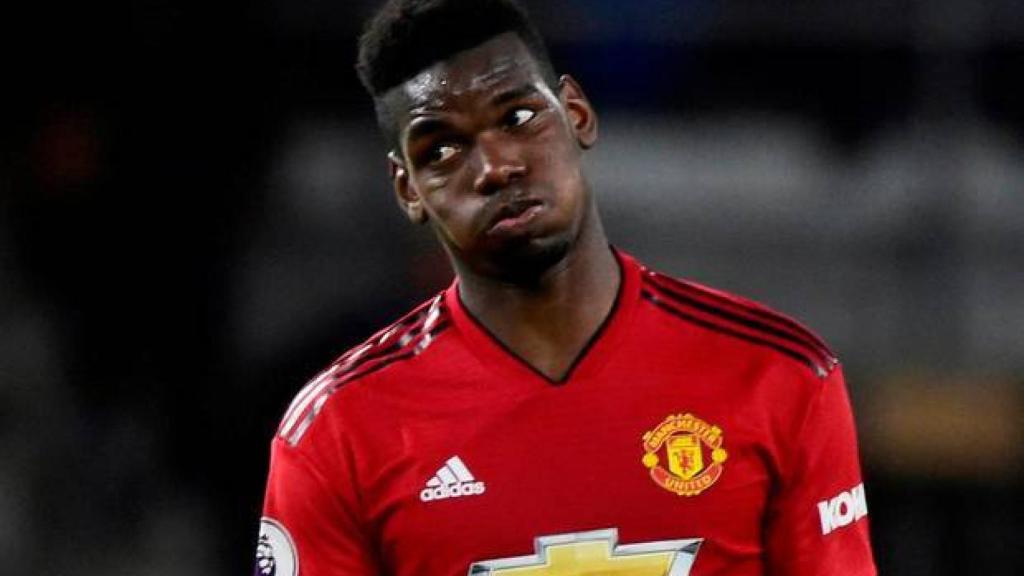 Pogba, en un partido del Manchester United