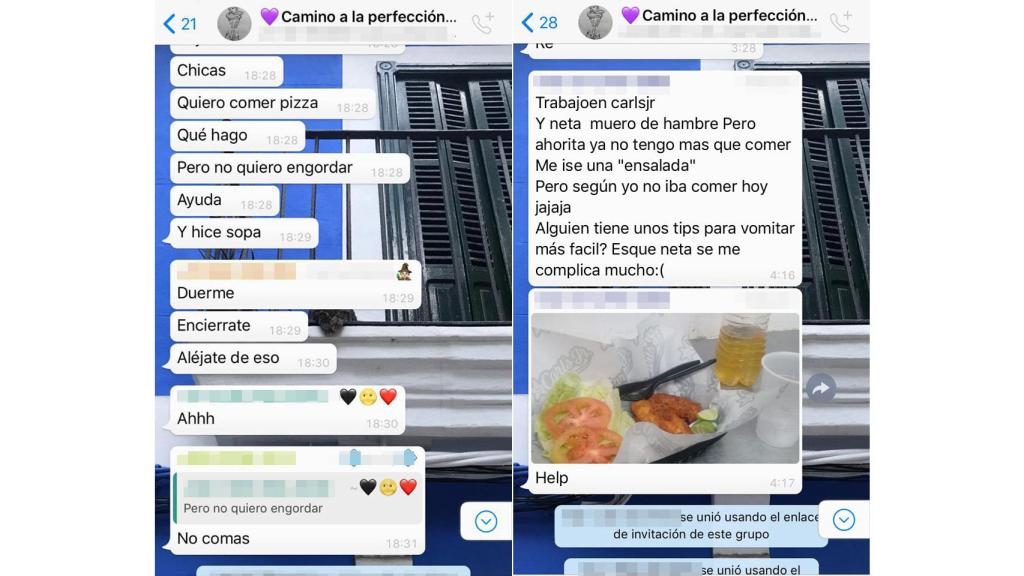 Existe un gran sentimiento de comunidad y entre todas se apoyan para no caer en la tentación de comer.