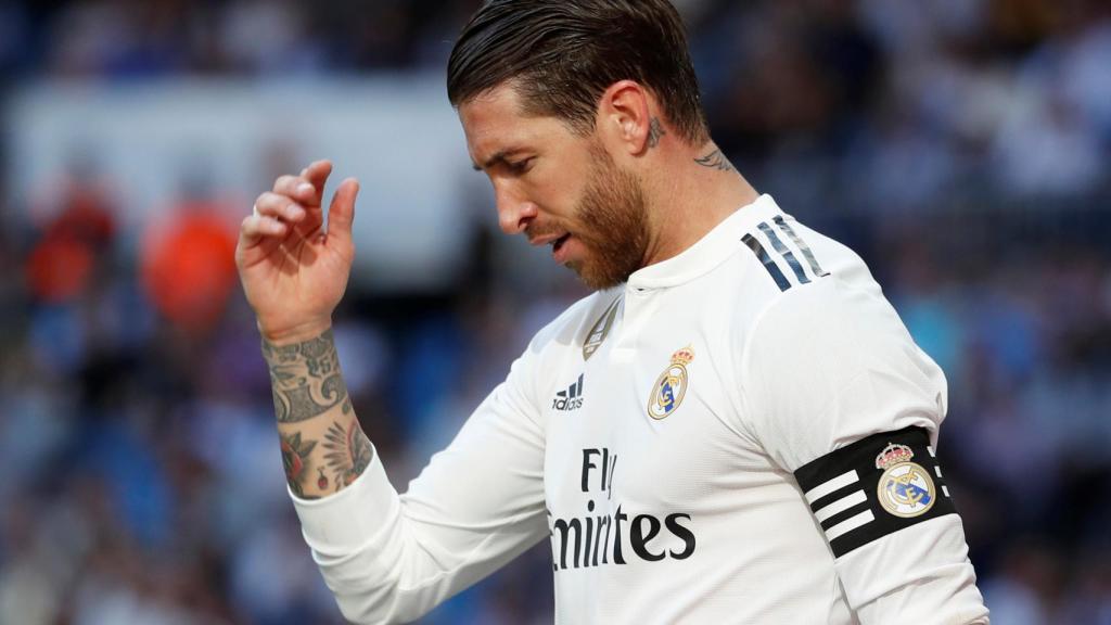 Sergio Ramos en el Santiago Bernabéu