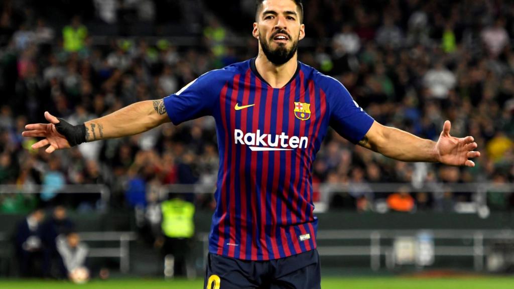 Luis Suárez, tras anotar gol ante el Betis