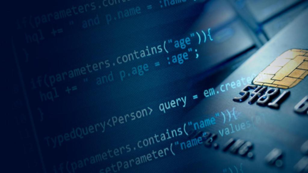 Imagen que fusiona programación y banca