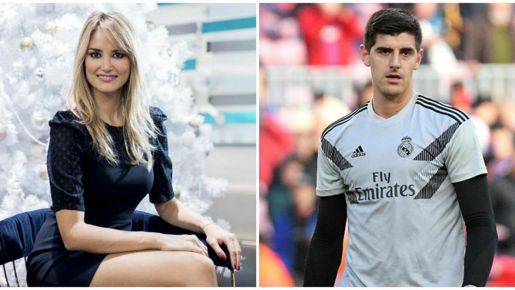 Alba Carrillo y Thibaut Courtois en montaje JALEOS.