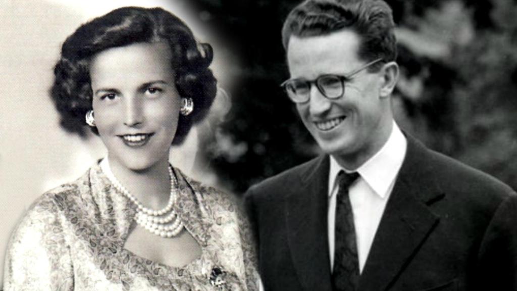 La princesa Lilian y su hijastro, el rey Balduino de Bélgica.