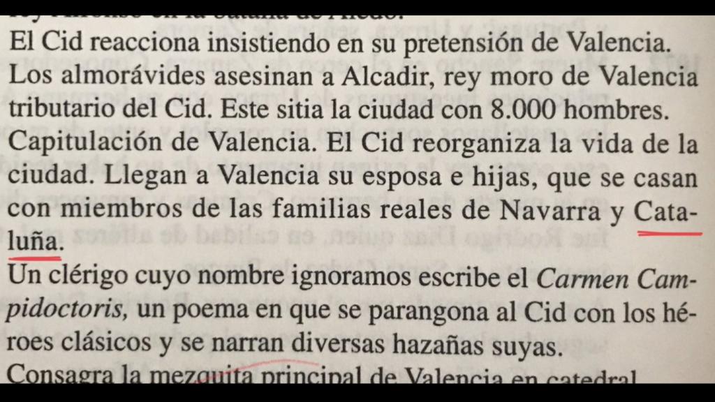 En esta edición, una hija del Cid se caso con miembros de la familia real de Cataluña.