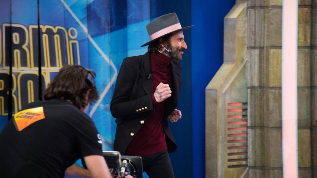 Leiva, en su entrada a 'El Hormiguero'.