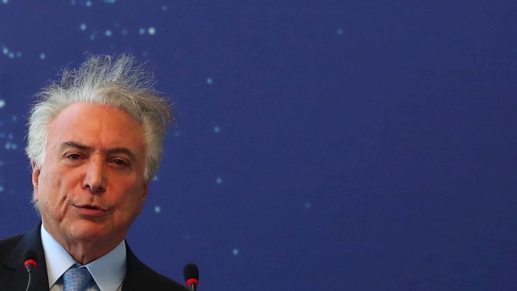 El expresidente de Brasil Michel Temer.