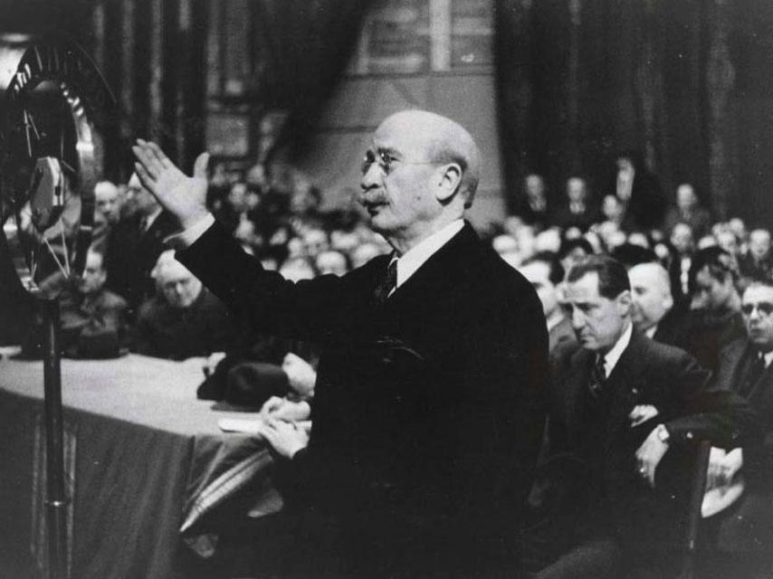 Lerroux durante un discurso.