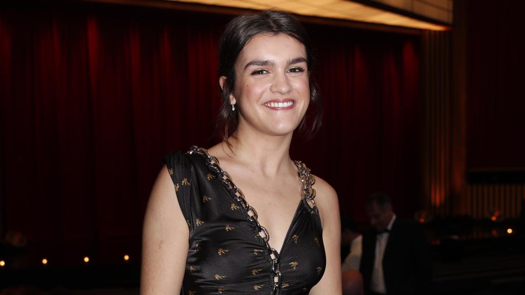 La cantante de 'Operación Triunfo' en uno de sus últimos actos públicos.