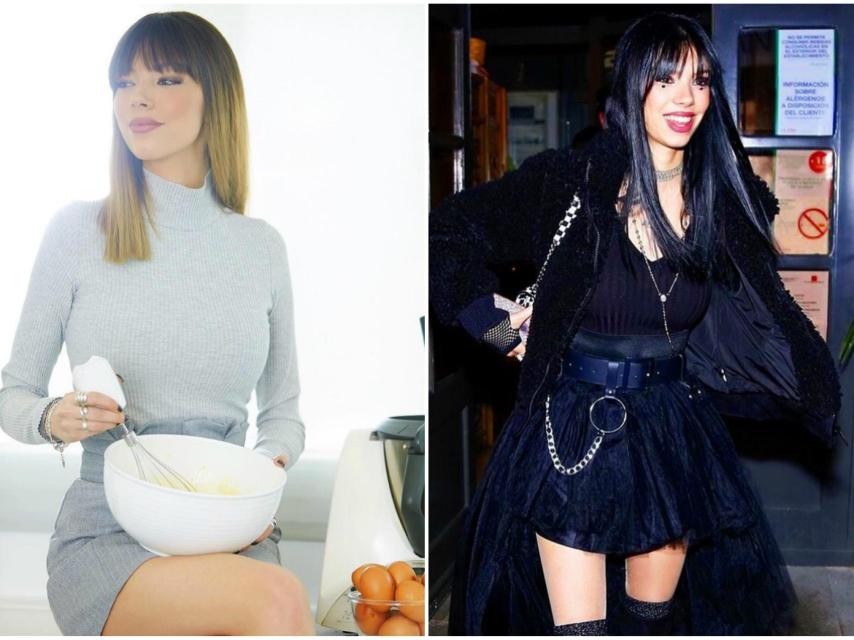 Alejandra Rubio, como se presentó en la revista y como se muestra en su día a día.