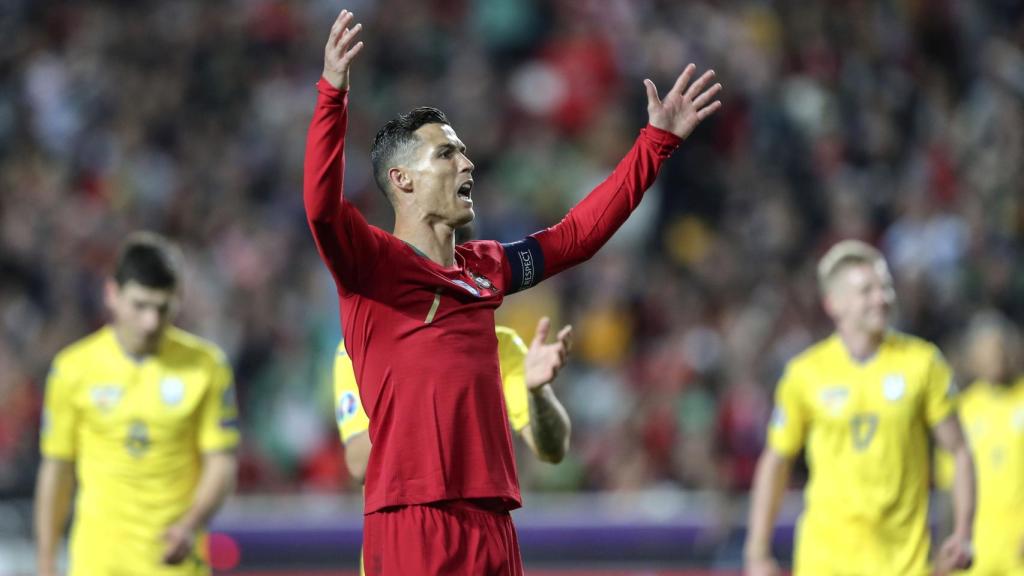 Cristiano Ronaldo en el Portugal - Ucrania