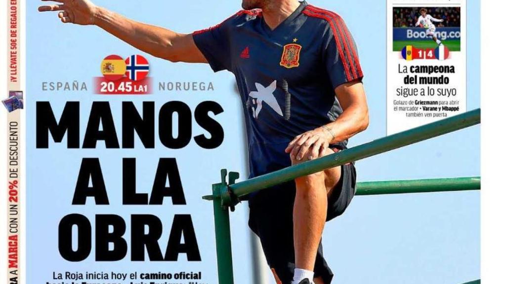 La portada del diario MARCA (23/03/2019)