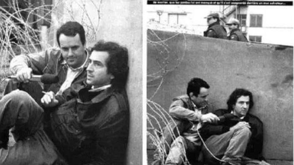 Bernard-Henry Lévy, durante la entrevista concedida a una TV local el 13 de junio de 1992 en Sarajevo.