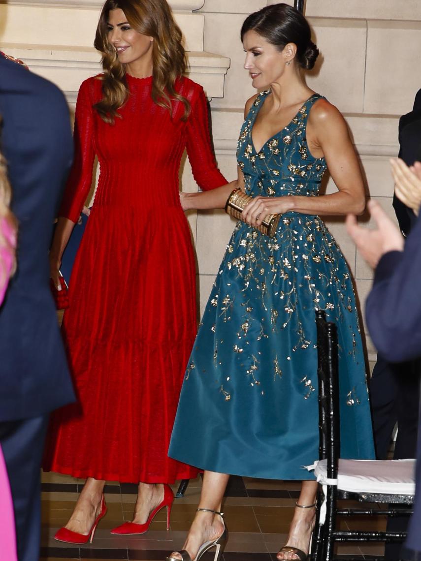 Juliana Awada y Letizia mostraron su buena sintonía.