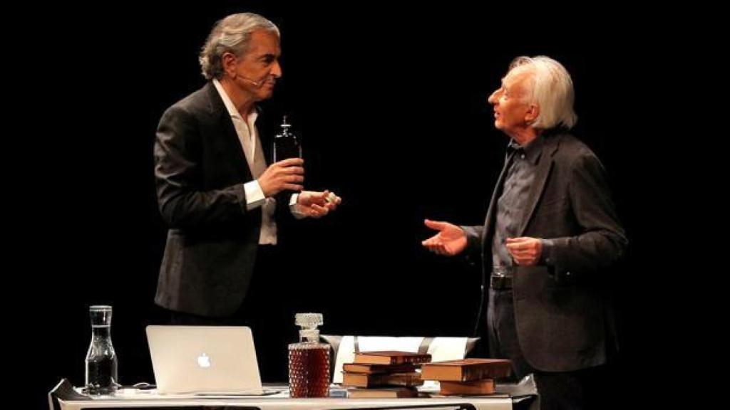 B. H. Lévy junto a Boadella en Barcelona