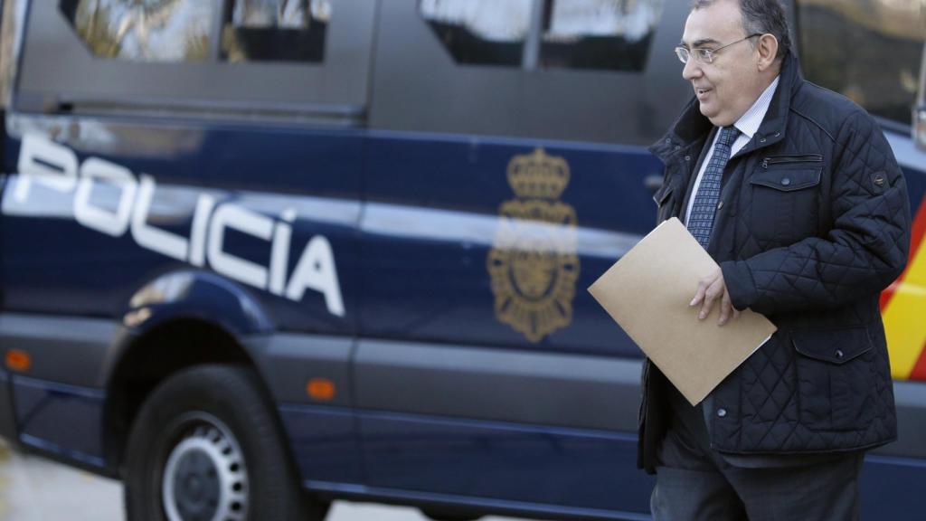 Enrique García Castaño, 'El Gordo', tras su declaración como investigado en la Audiencia Nacional.