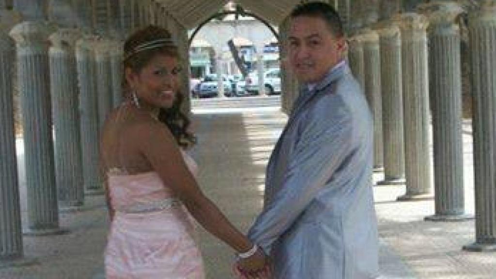 Sofía y Esteban, el día de su boda.