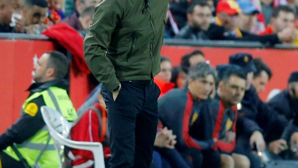 Luis Enrique, en un momento del partido ante Noruega