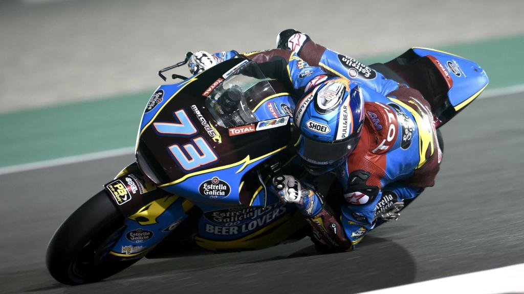 Álex Márquez pilota su Kalex, durante el pasado Gran Premio de Qatar.