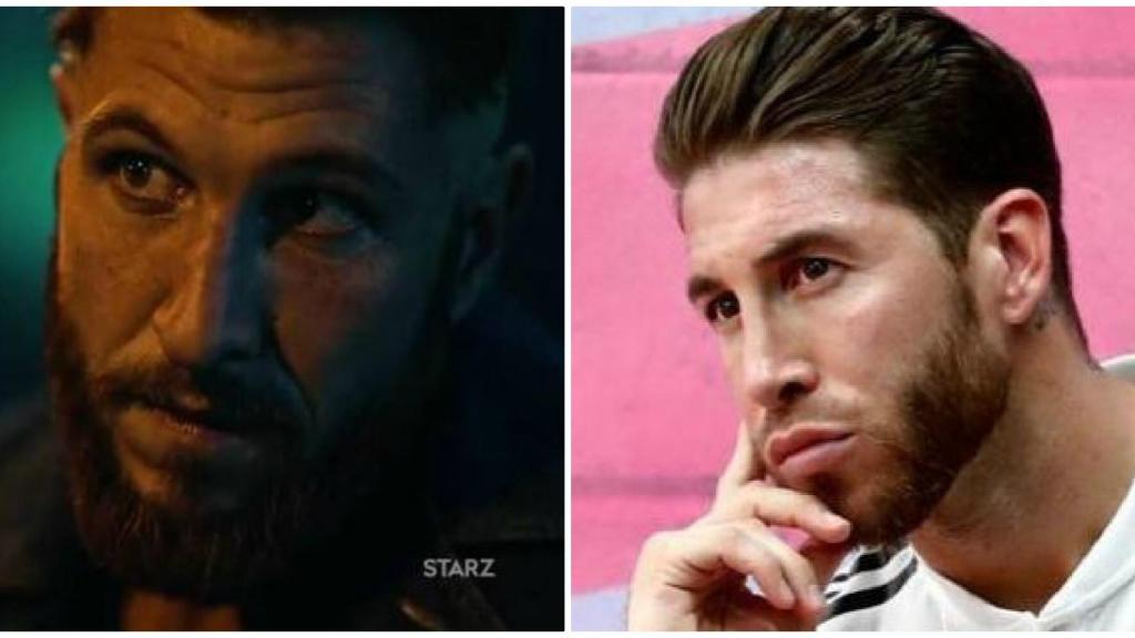 Sergio Ramos y el actor Pablo Schreiber
