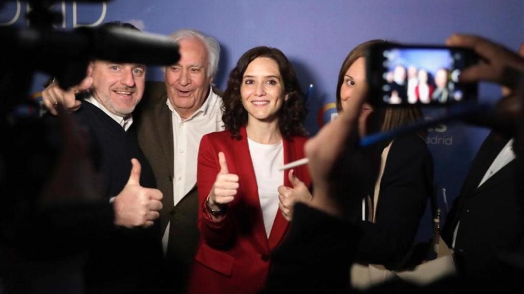 Ayuso, en un acto del partido