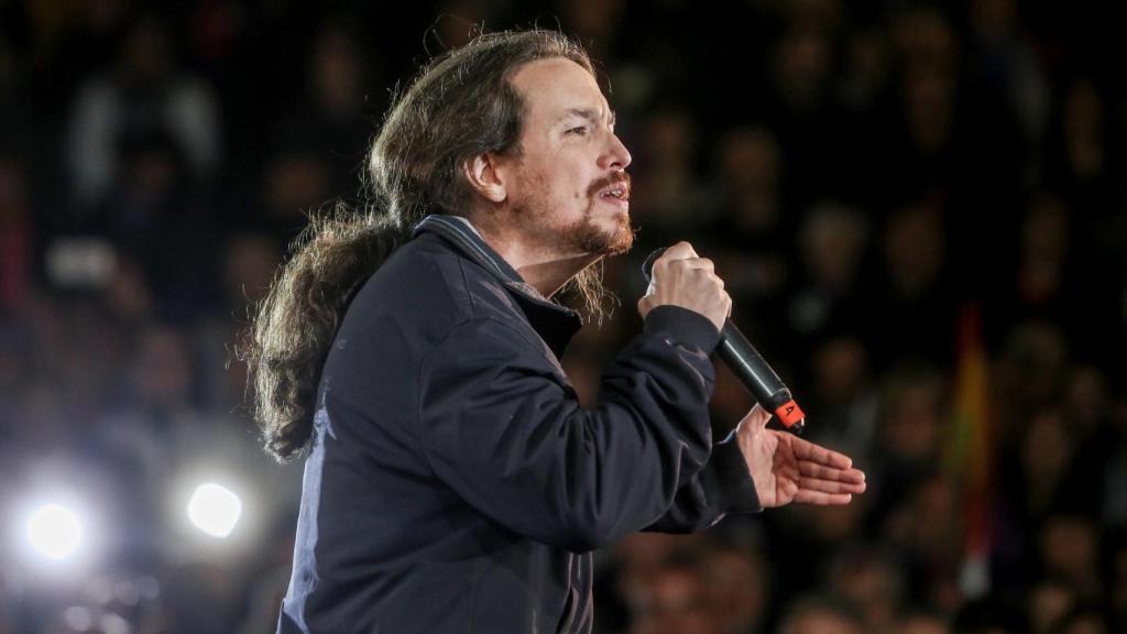 Pablo Iglesias, en el inicio de la campaña electoral de las elecciones del 28-A de 2019.