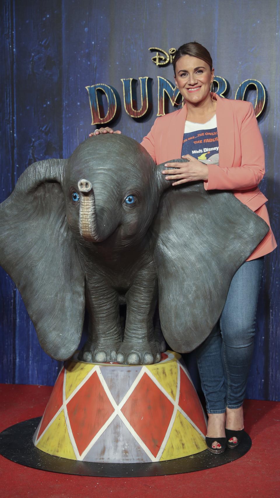 Carlota Corredera en el estreno de 'Dumbo'.