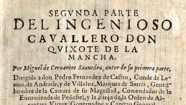 Segunda parte del Ingenioso Caballero Don Quijote de la Mancha