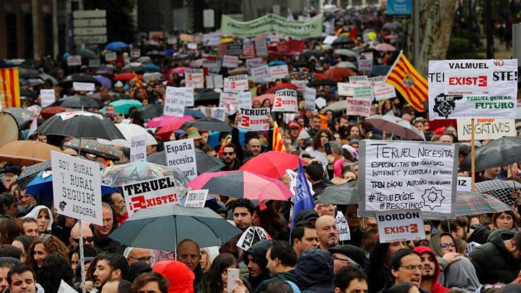 Manifestación de la España Vaciada en Madrid.
