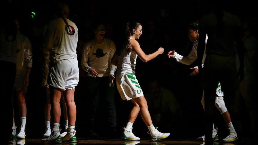 Maite Cazorla, jugadora del Oregon WBB