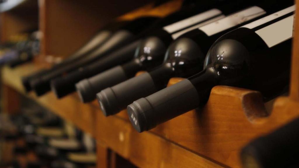 Las botellas siempre tienen que descansar en horizontal.