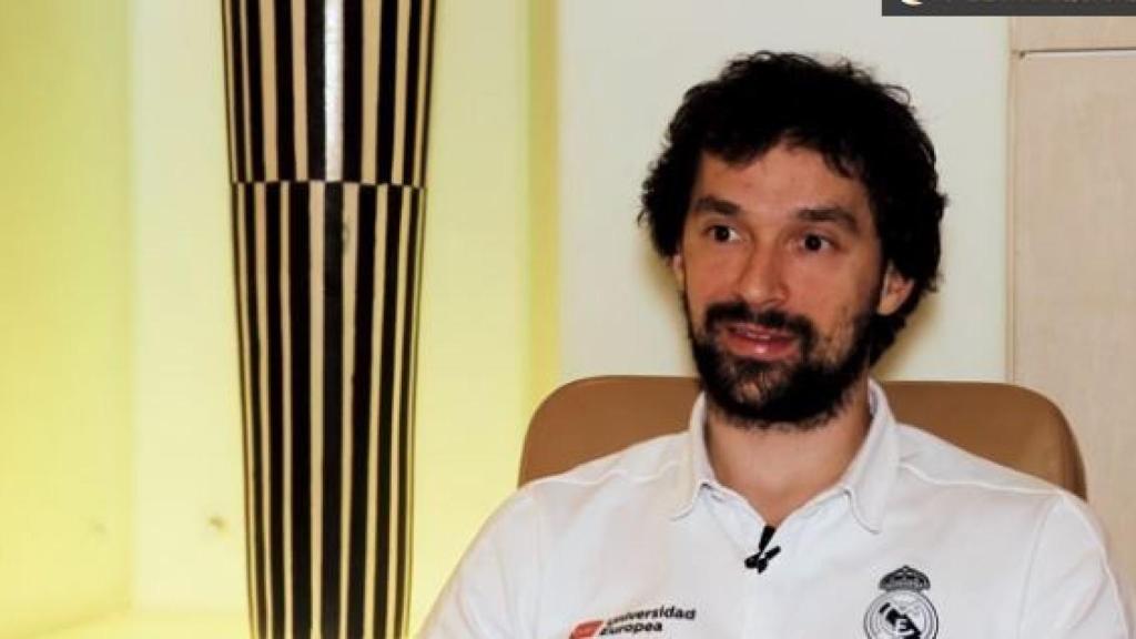 Sergio Llull durante una entrevista.