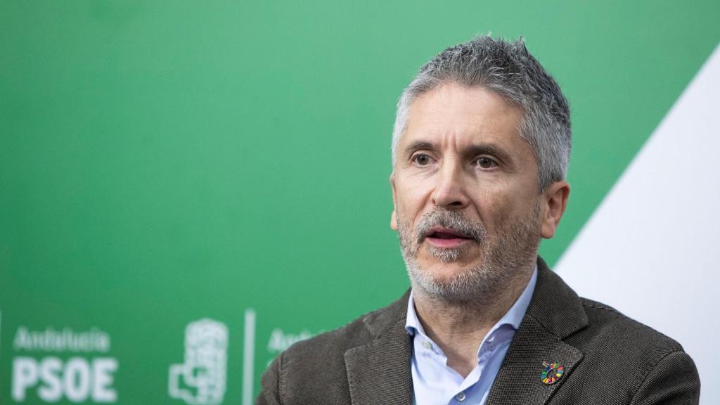 El ministro de Interior, Fernando Grande-Marlaska durante el acto de este lunes en Cádiz.