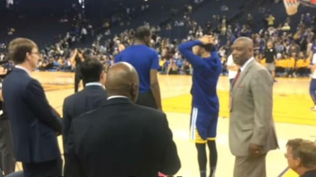 La reacción de Curry cuando Durant le informó del asesinato de su amigo el rapero Nipsey Hussle