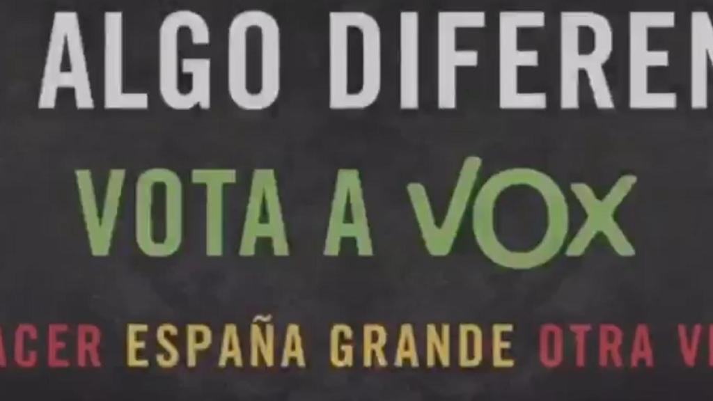 Captura del vídeo creado por un simpatizante de Vox