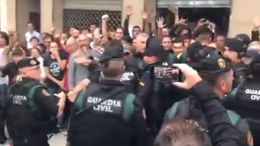 Intervención de la Guardia Civil en Dosrius