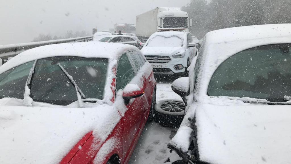 Imagen de uno de los conductores afectados por el accidente múltiple.