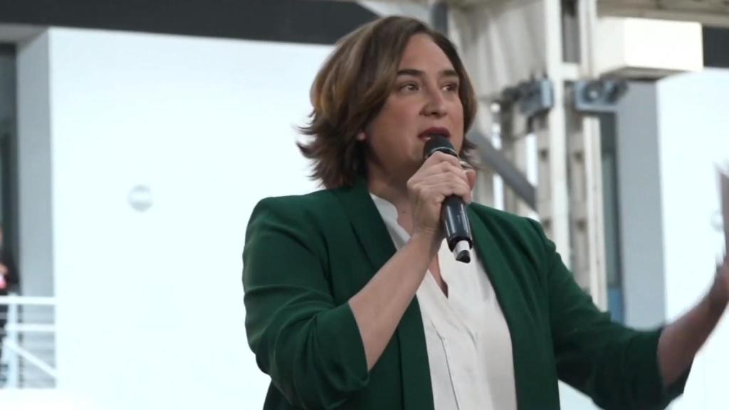 Ada Colau en L'Hospitalet.