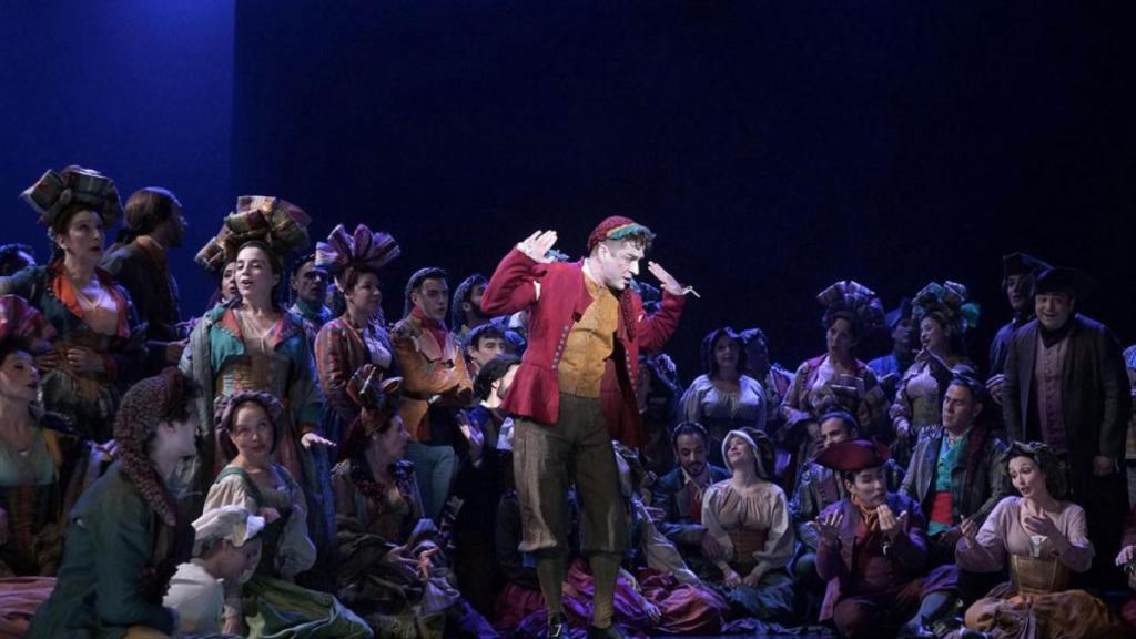 Una de las imágenes del Barberillo de Lavapiés en el Teatro de la Zarzuela.