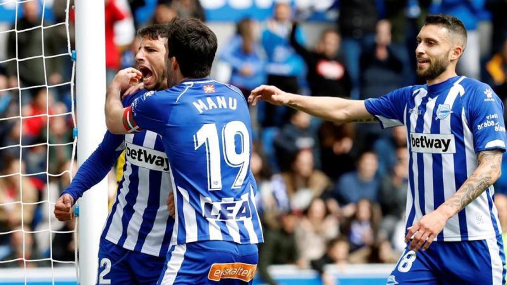 Calleri celebra su gol al Leganés