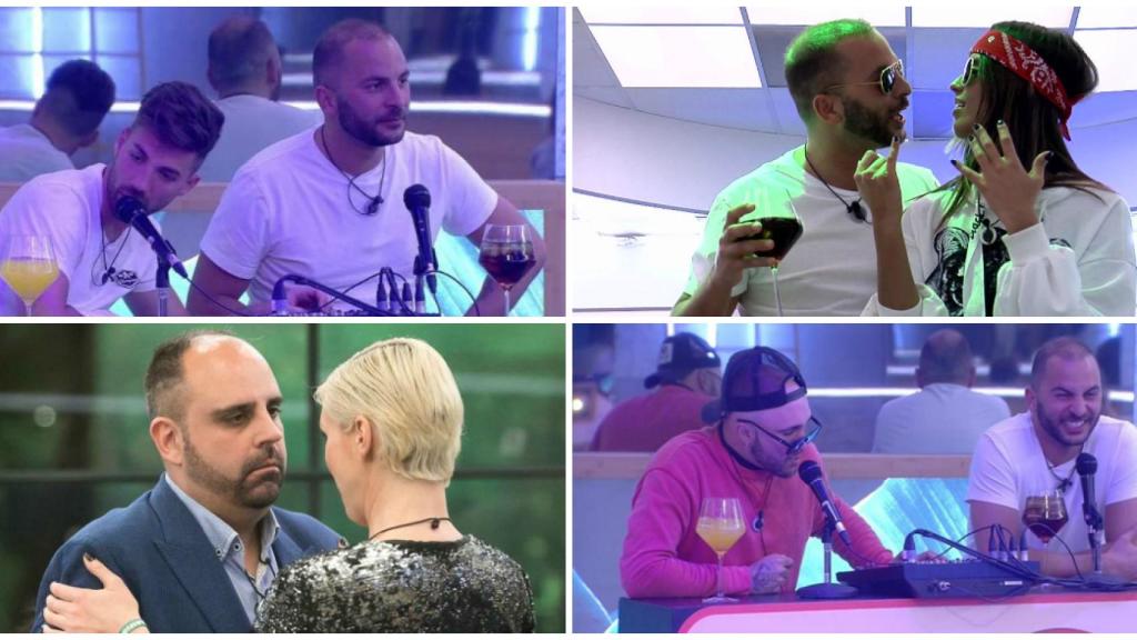 Concursantes de fiesta en la casa de 'GH DÚO' en un combo JALEOS.